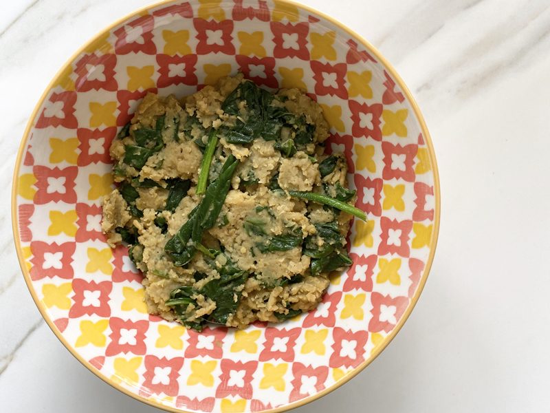 curry and spinach