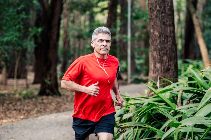 man running outside