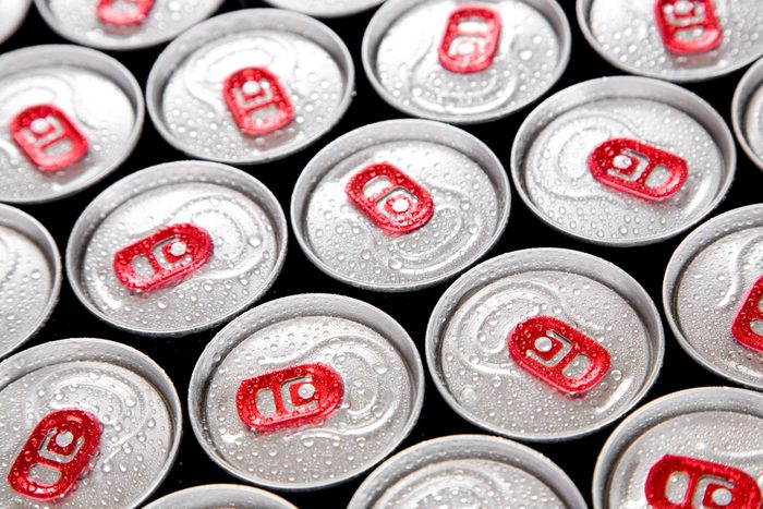 drink cans full frame