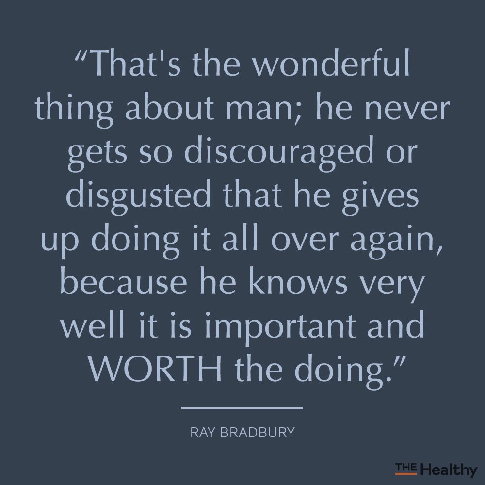 ray bradbury positive mood boosting quote