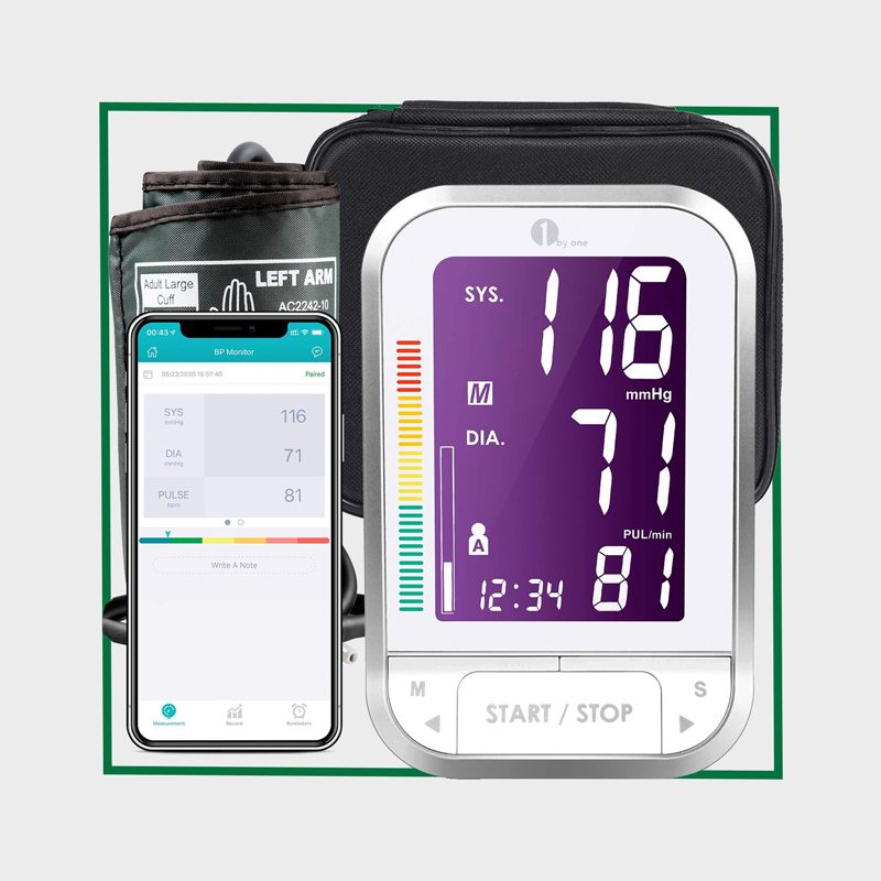 1 By One Blood Pressure Monitor Upper Arm With Large Cuff