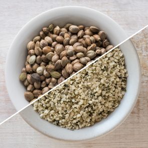 hemp hearts and hemp seeds