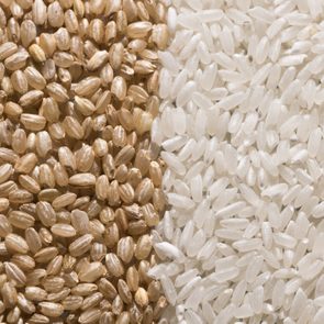 Brown Rice vs. White Rice Full Frame