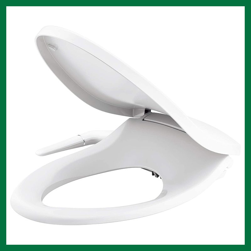 Kohler Puretide Quiet-Close Elongated Manual Bidet Toilet Seat