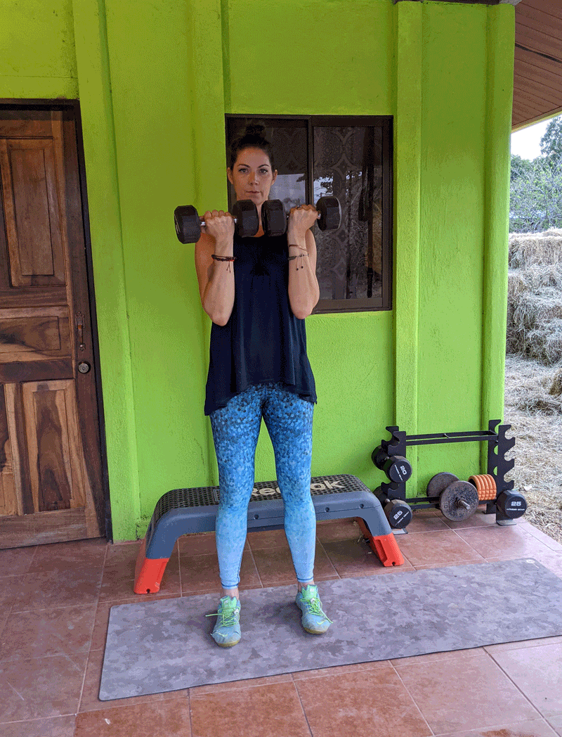 Arnold Dumbbell Shoulder Press Exercise
