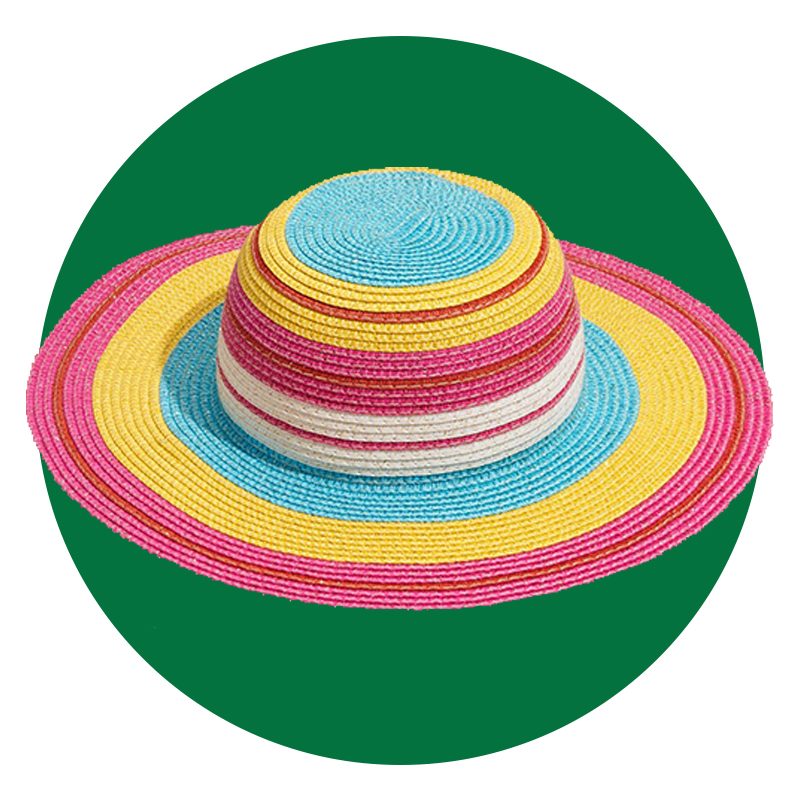 Metallic Stripe Hat
