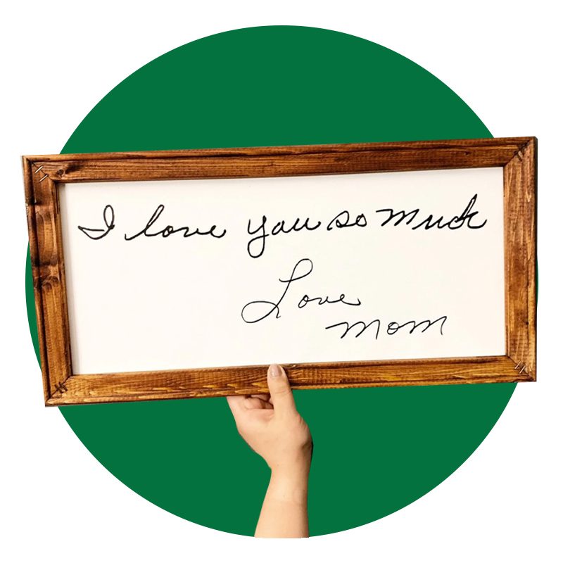 Custom Handwriting Sign | Canvas