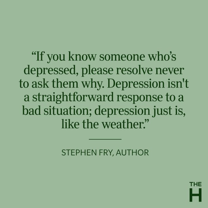 Stephen Fry Depression Quote