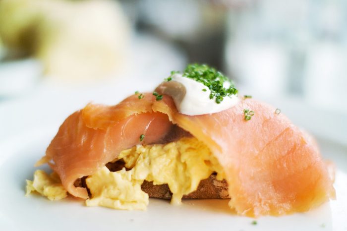 Salmon & scramble.