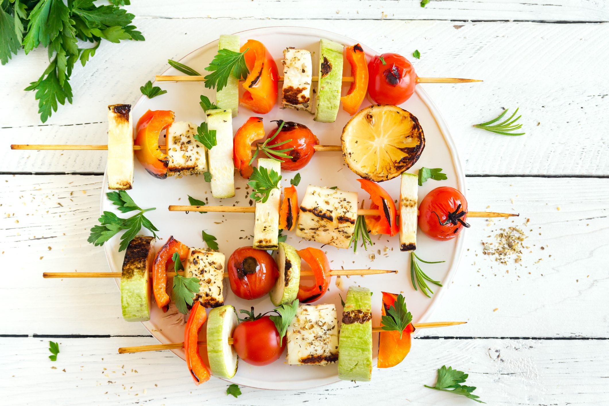 Vegetarian skewers
