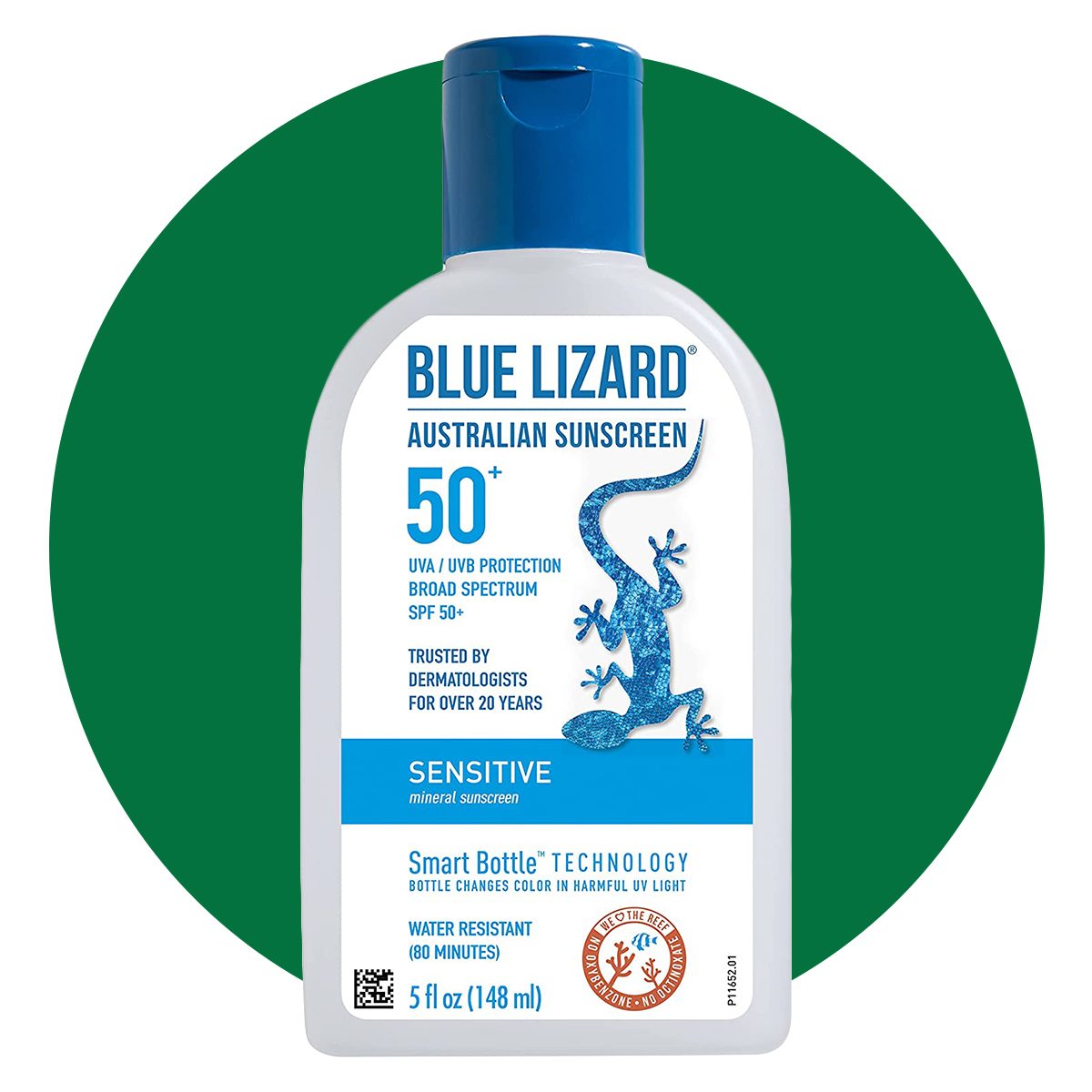 BLUE LIZARD Sensitive Mineral Sunscreen with Zinc Oxide, SPF 50+