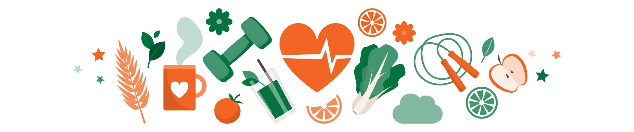 Health and wellness illustrations