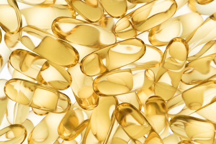 full frame of vitamin d capsules 