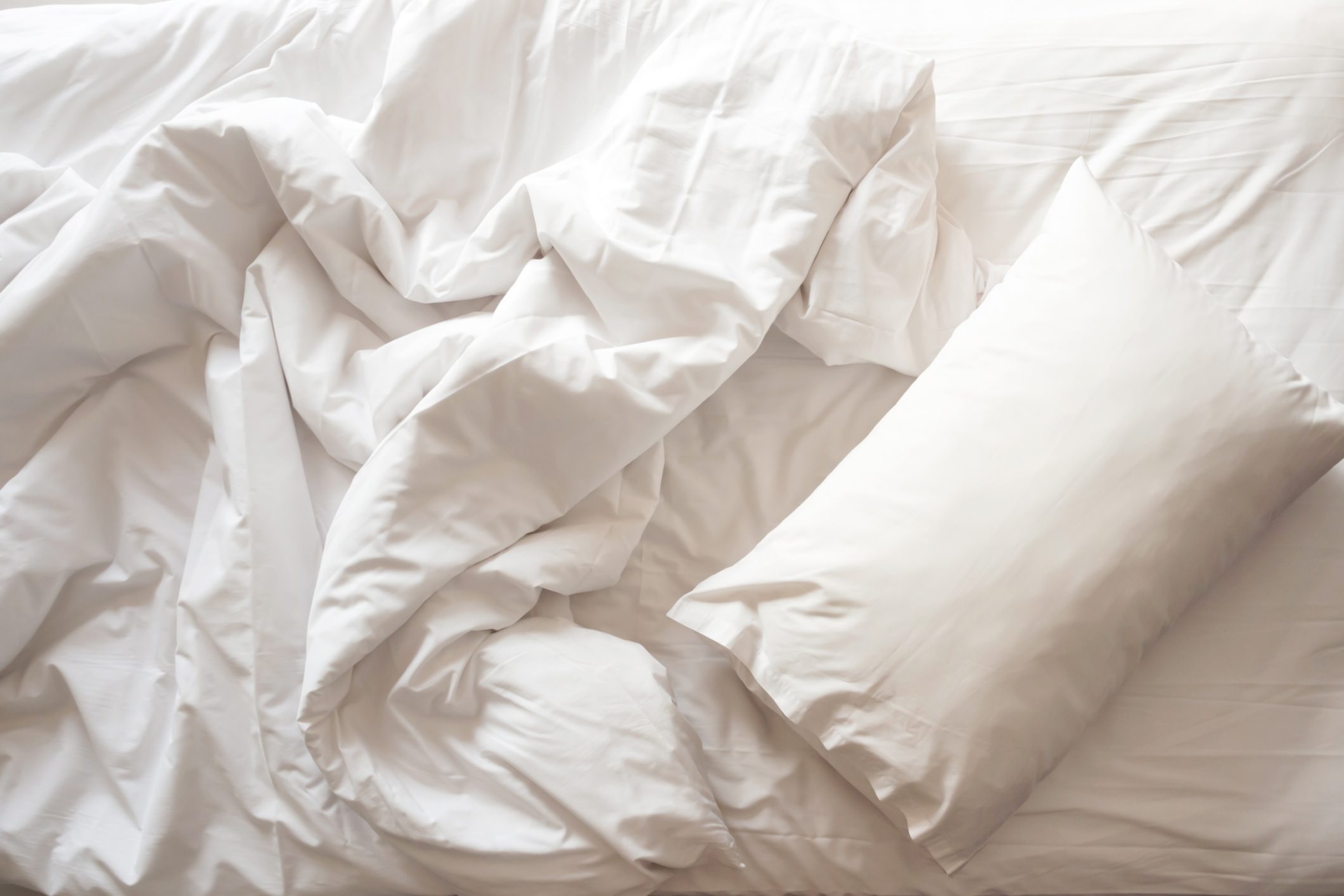 Messy bed