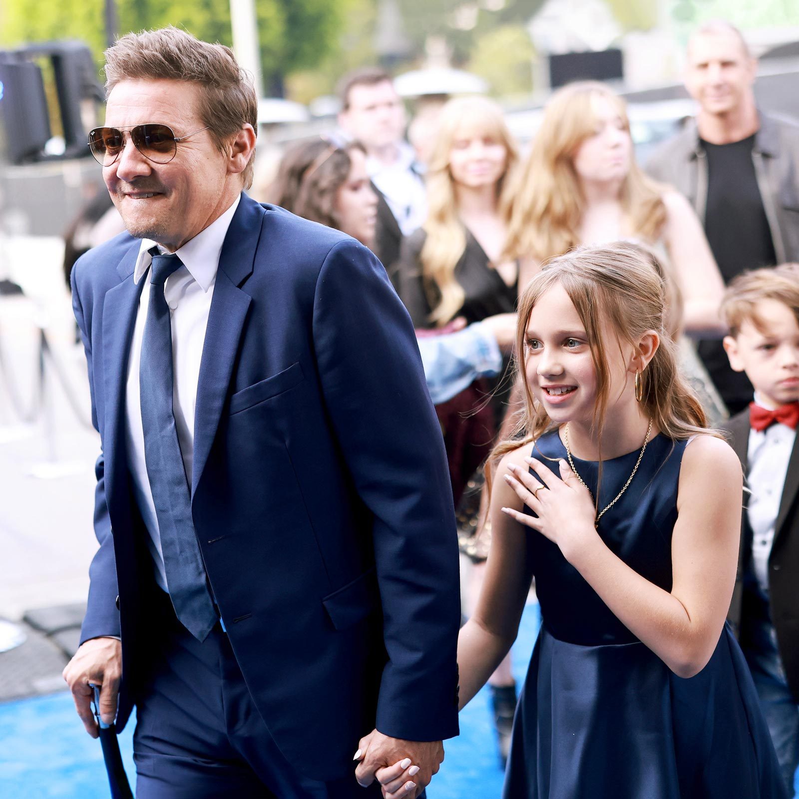 Jeremy Renner and Ava Berlin Renner 
