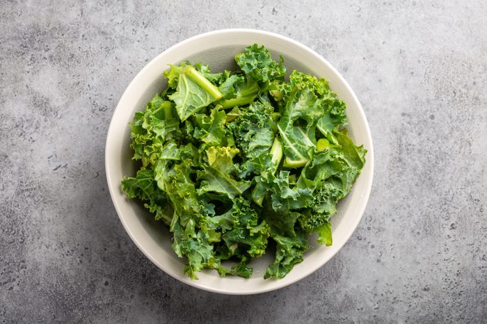 Bowl of fresh kale