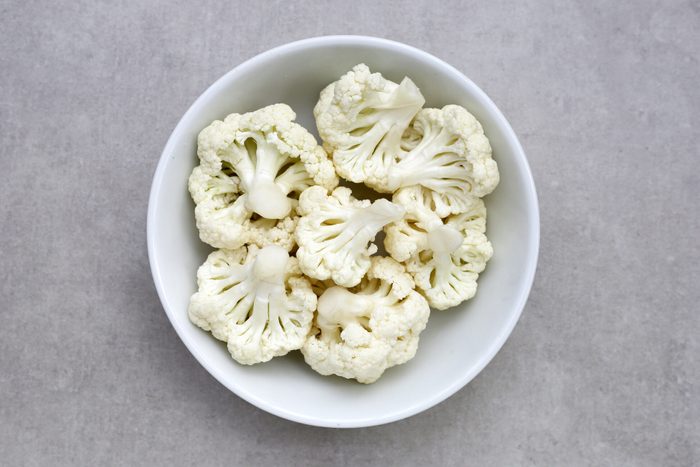 Cauliflowe, vegetable excellent source of fiber