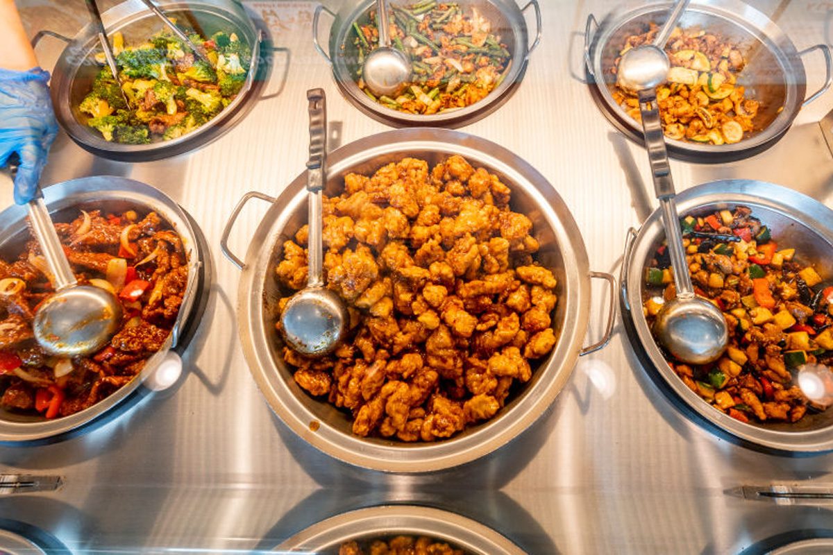 chicken and vegetables at panda express