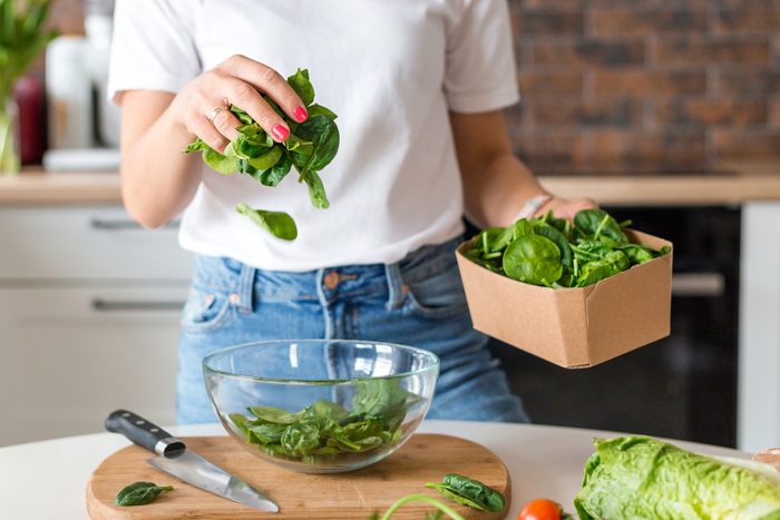 11 Benefits Of Spinach That Will Convince You To Eat More Leafy Greens Gettyimages 1308815599 2