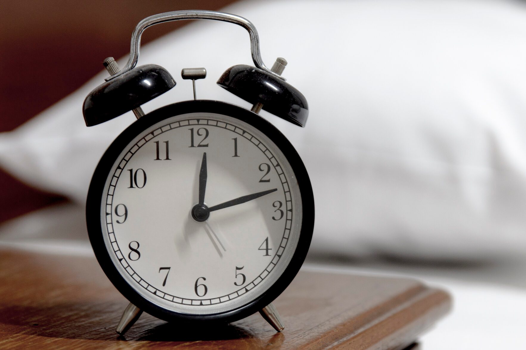 Close-Up Of Clock On Table