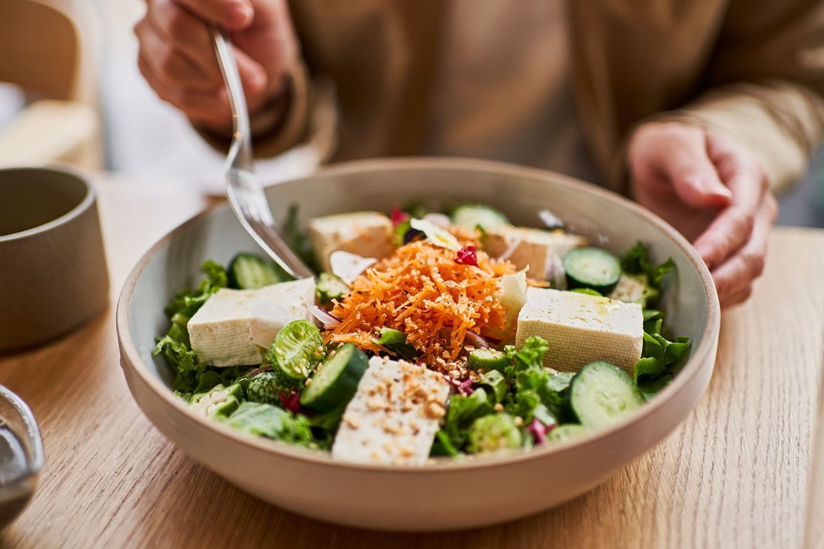 Organic Tofu Salad Plate